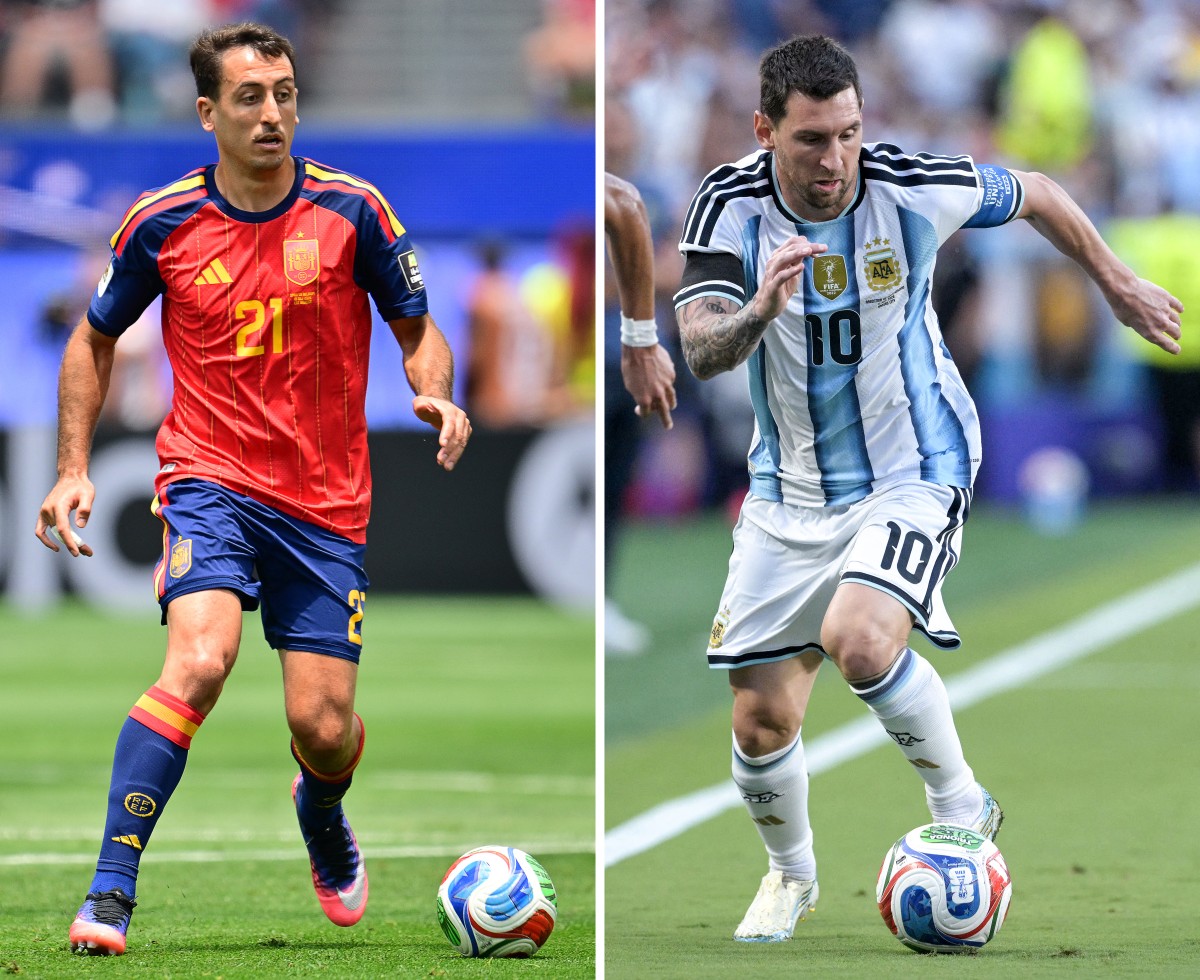 O controle espanhol contra a garra argentina: dois estilos frente a frente