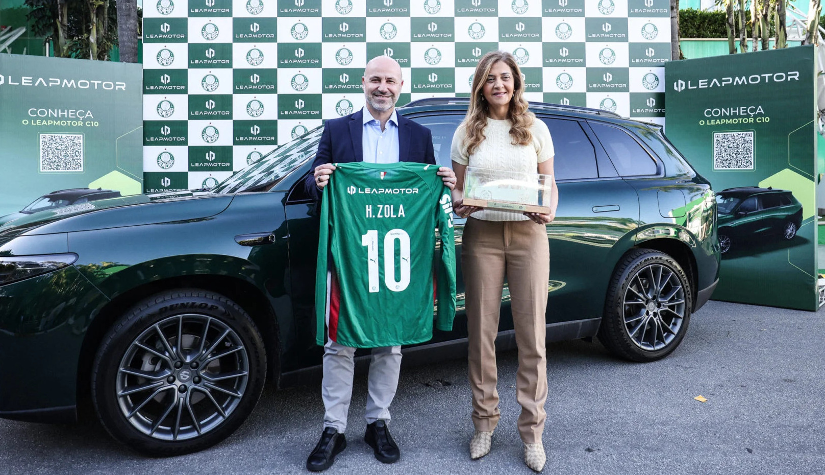 Palmeiras recebe novos veículos da Leapmotor para utilização no dia a dia do clube